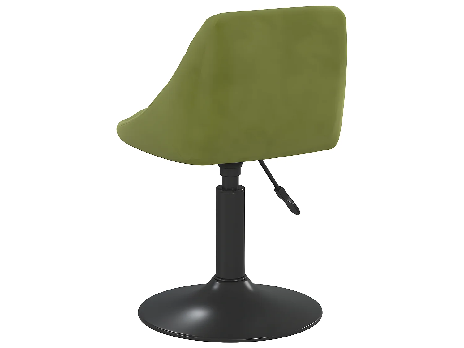 Chaises pivotantes à manger lot de 2 vert clair velours