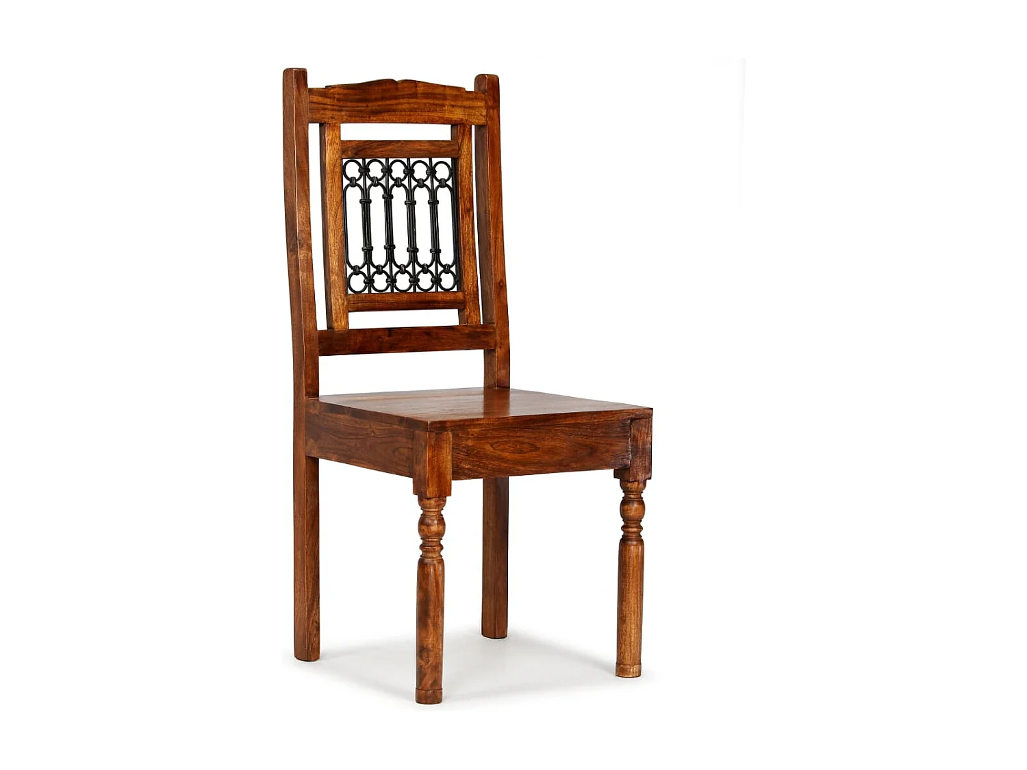 Esszimmerstühle 2 Stk. Massivholz mit Honigfarbenem Finish