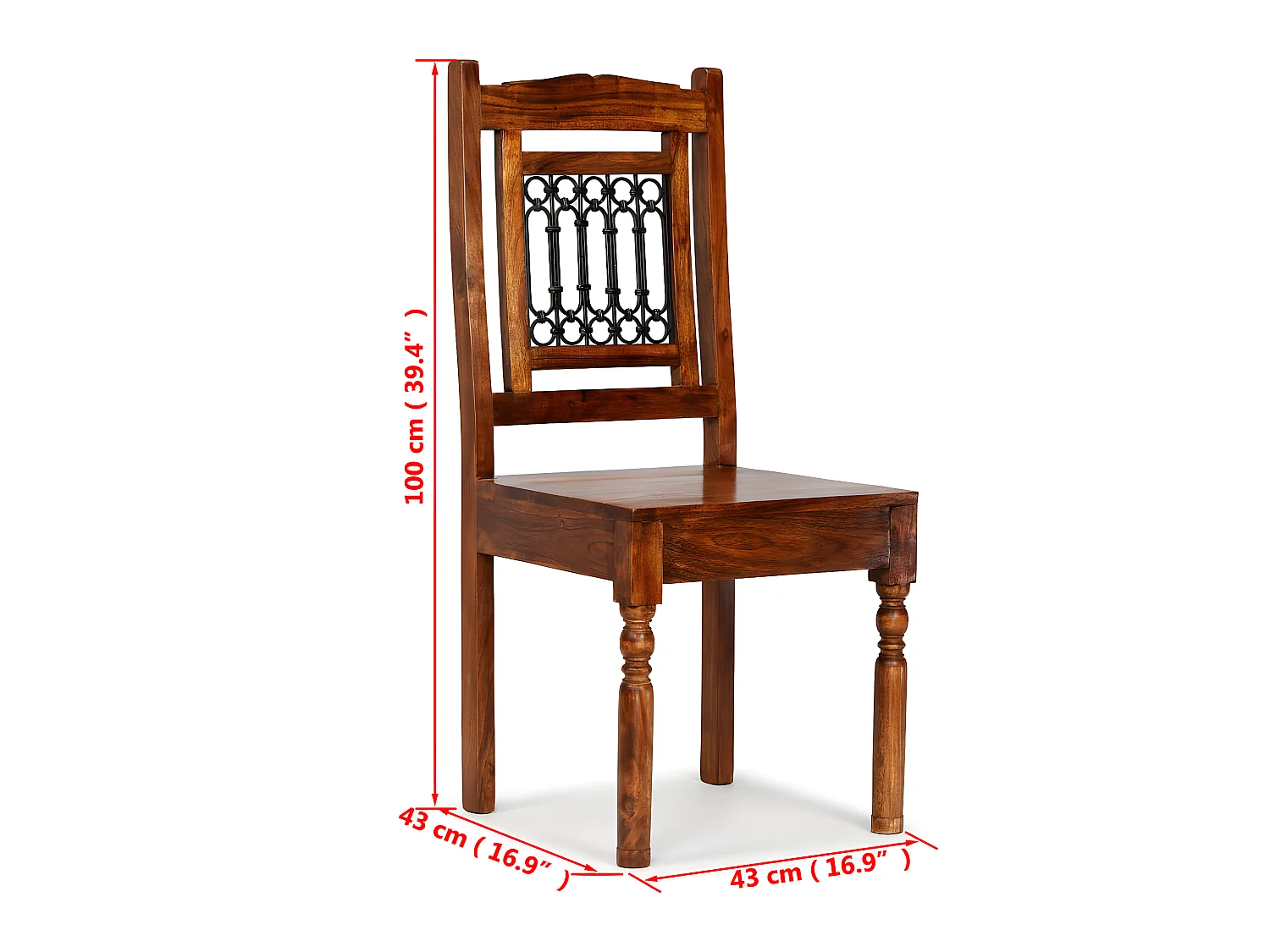 Eetkamerstoelen 2 st klassiek hout met honingafwerking