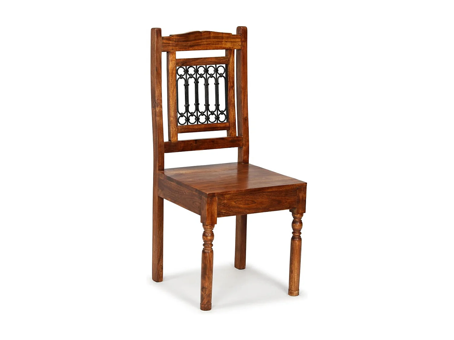 Eetkamerstoelen 2 st klassiek hout met honingafwerking