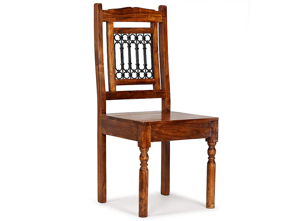 Chaises à manger lot de 2 Bois finition couleur miel classique