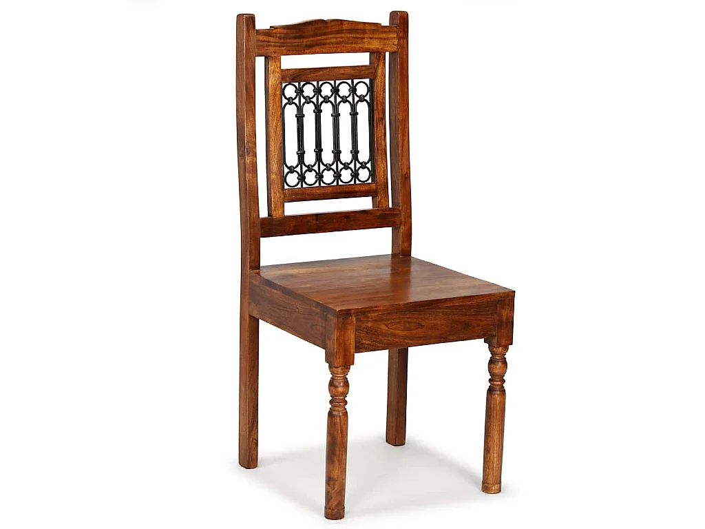 Chaises à manger lot de 2 Bois finition couleur miel classique