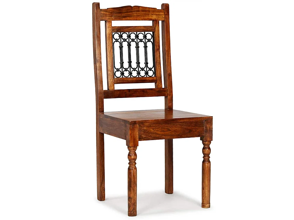 Chaises à manger lot de 2 Bois finition couleur miel classique