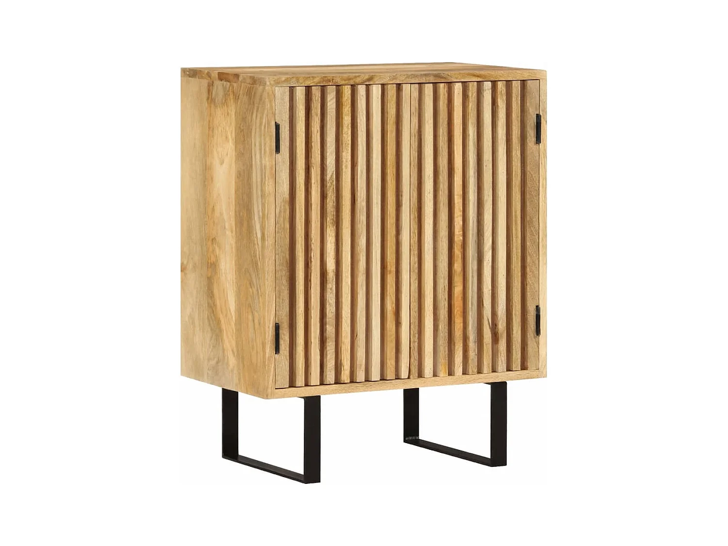 Buffet avec 2 portes 55x35x70 cm bois massif de manguier