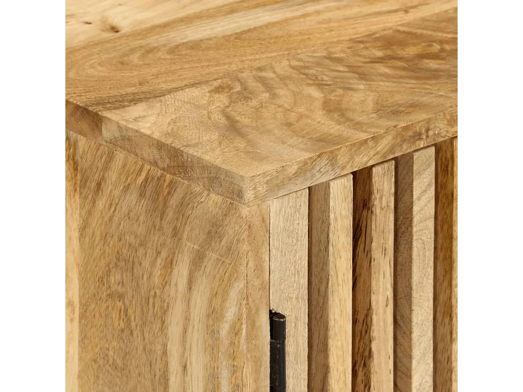 Buffet avec 2 portes 55x35x70 cm bois massif de manguier