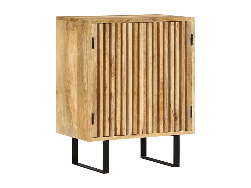 Buffet avec 2 portes 55x35x70 cm bois massif de manguier