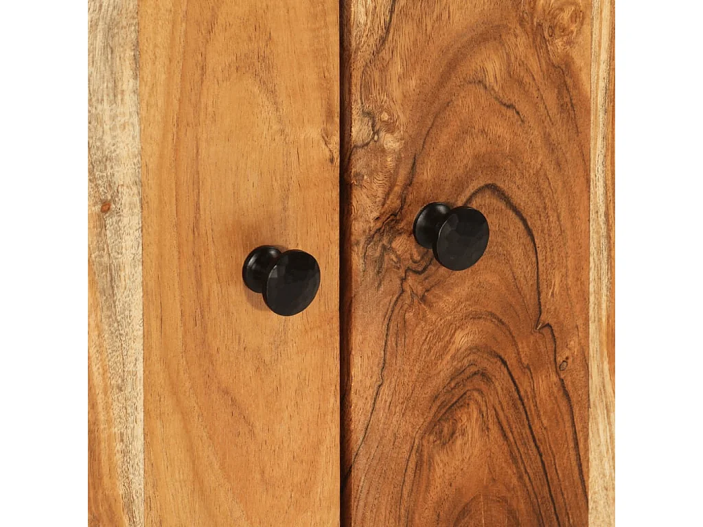 Buffet avec 2 portes 60x33x75 cm bois massif d'acacia