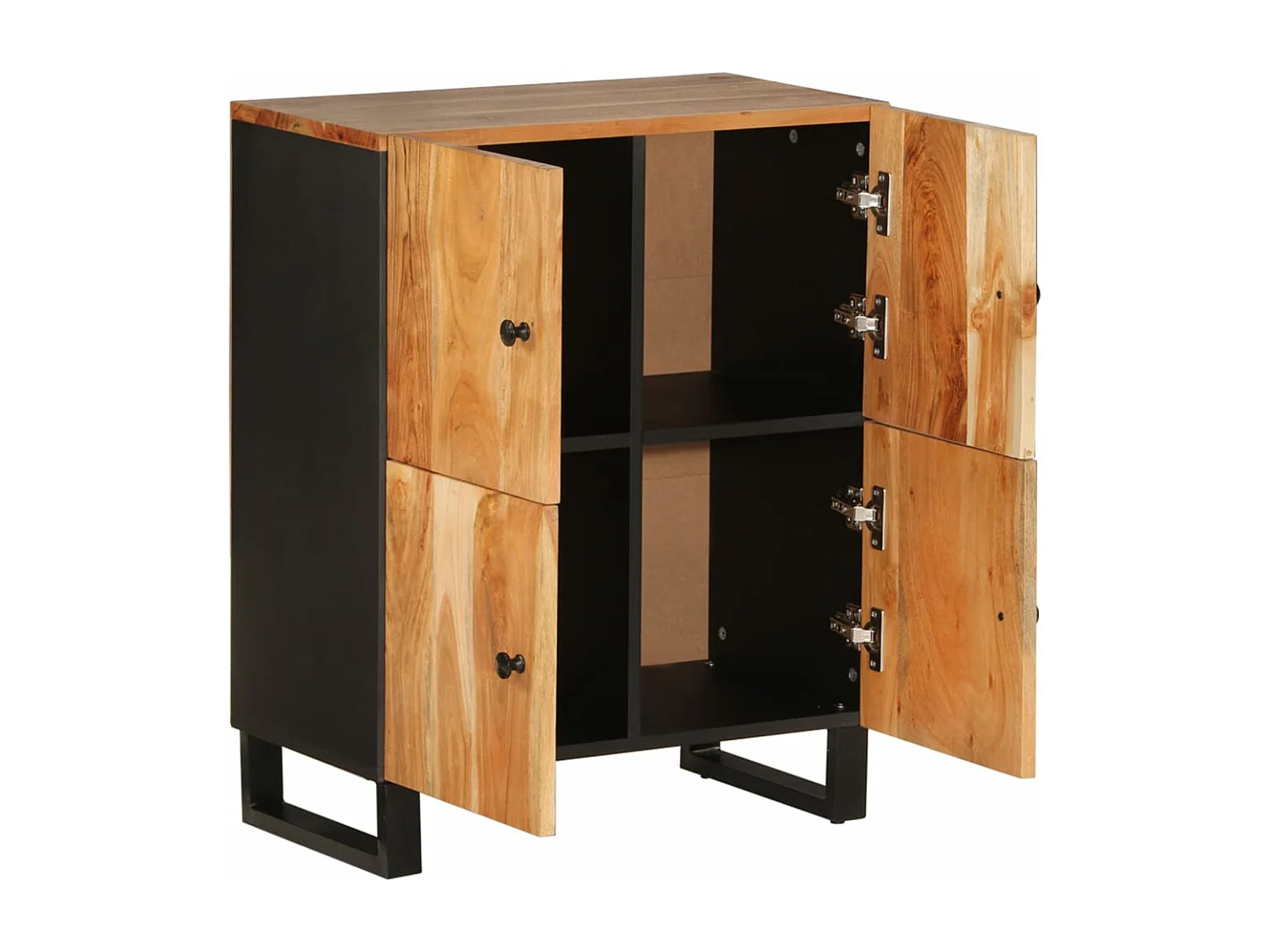 Buffet avec 4 portes 60x33x75 cm bois massif d'acacia