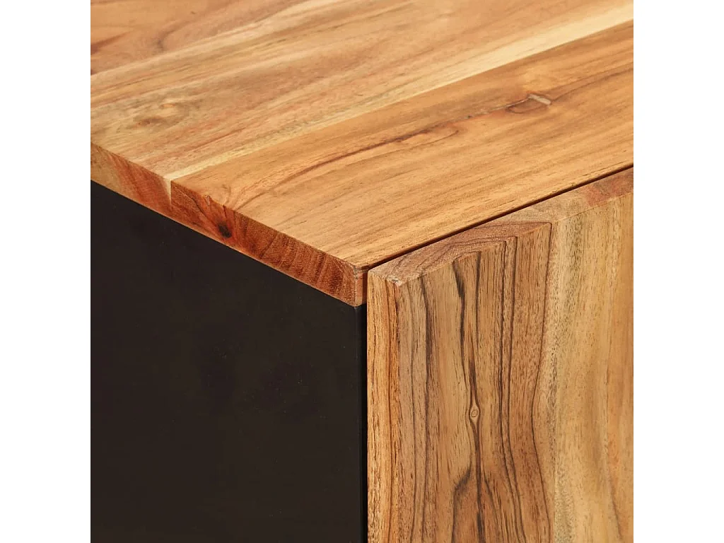 Buffet avec 4 portes 60x33x75 cm bois massif d'acacia