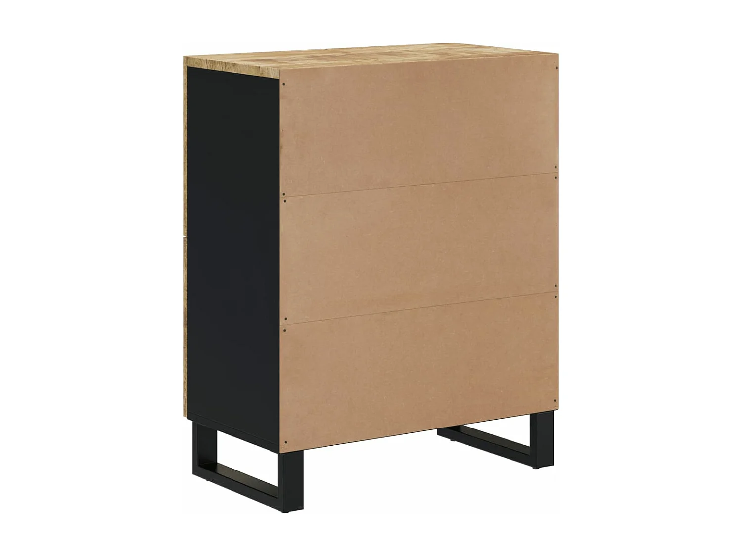 Buffet avec 4 portes 60x33x75 cm bois massif de manguier