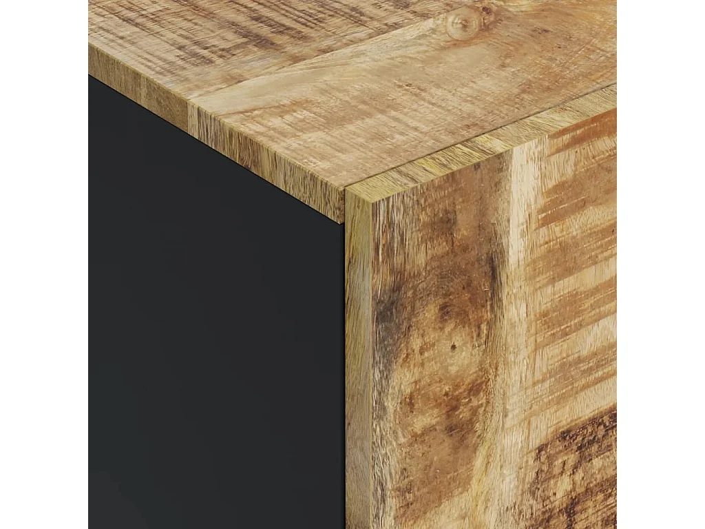 Buffet avec 4 portes 60x33x75 cm bois massif de manguier