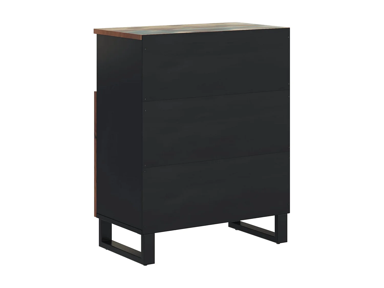 Buffet avec 2 portes 60x33x75 cm bois massif de récupération