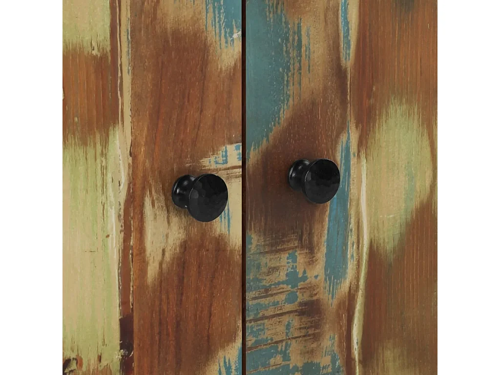 Buffet avec 2 portes 60x33x75 cm bois massif de récupération