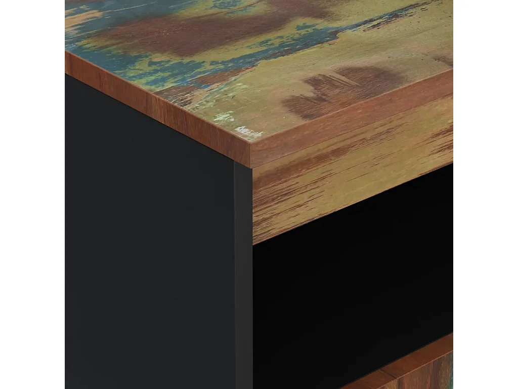 Credenza con 2 Ante 60x33x75 cm in Legno Massello di Recupero