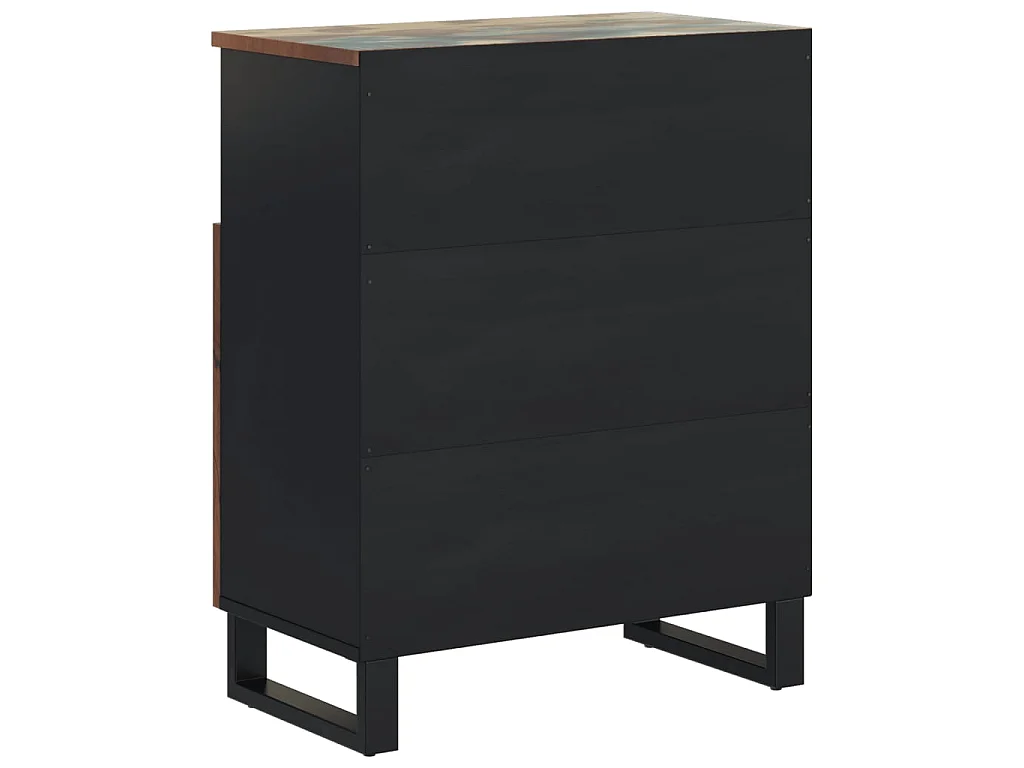 Buffet avec 2 portes 60x33x75 cm bois massif de récupération