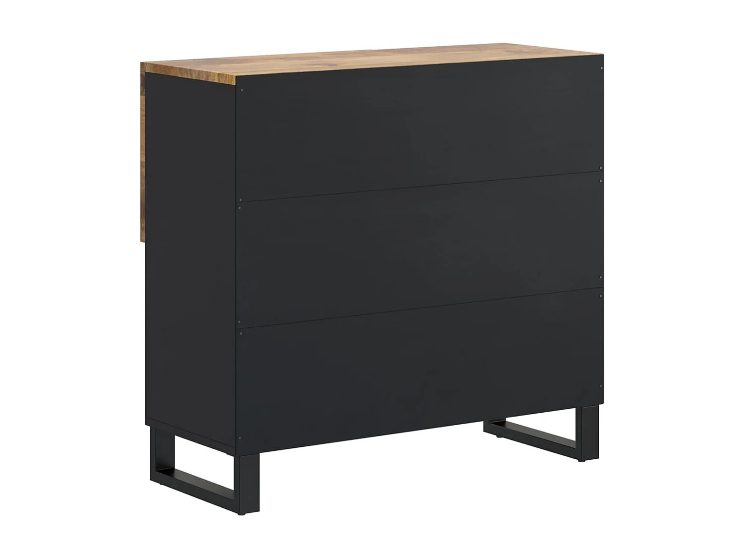 Buffet avec 2 portes 80x33x75 cm bois massif de manguier