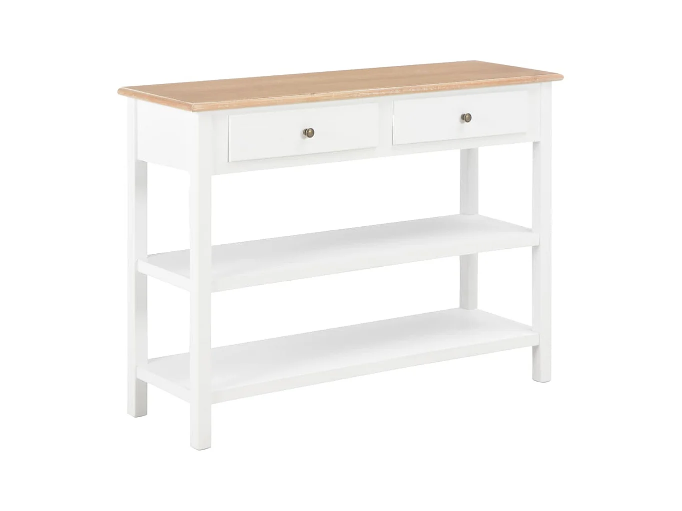 Dressoir 110x35x80 cm MDF wit