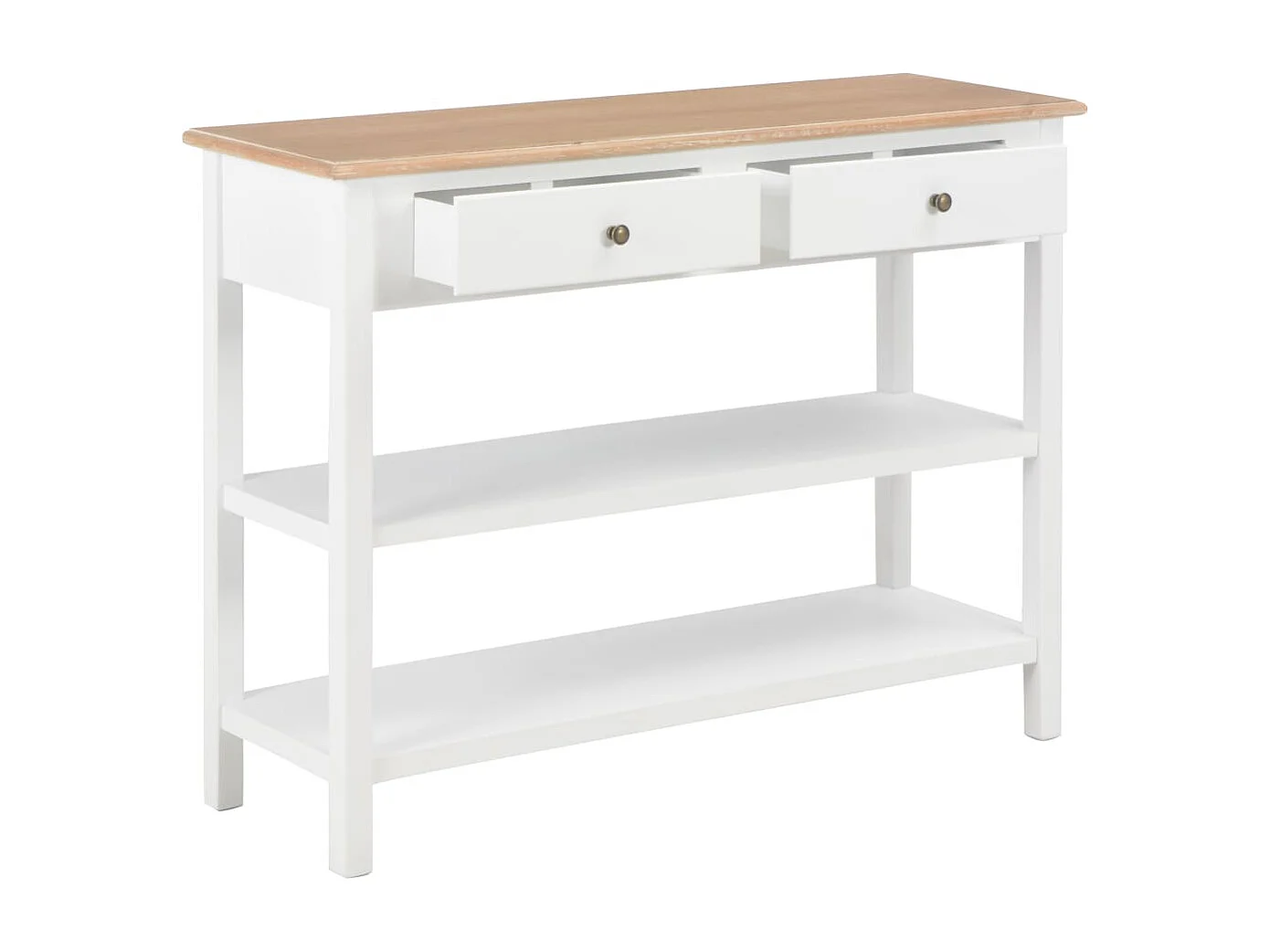 Aparador 110x35x80 cm MDF branco