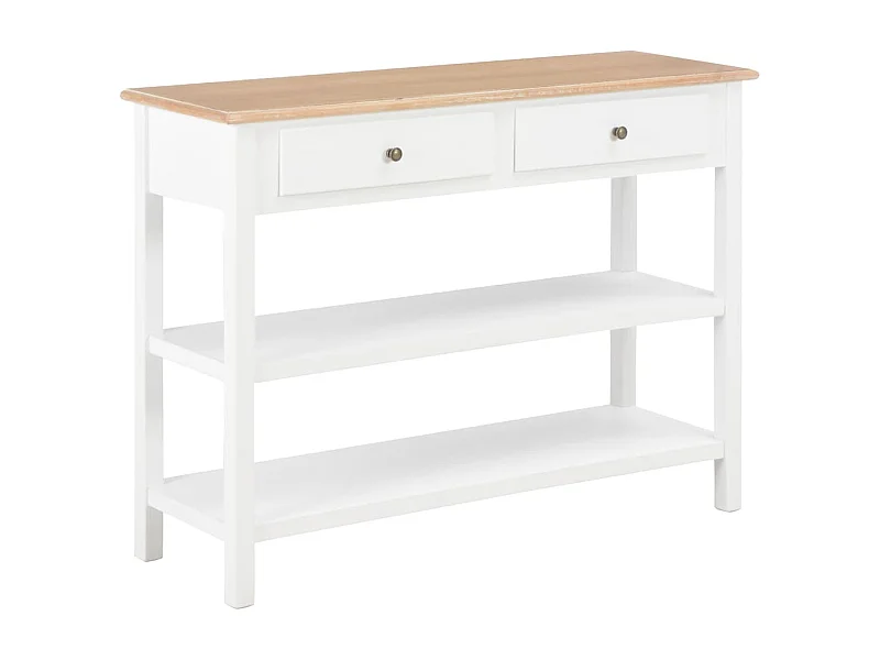 Dressoir 110x35x80 cm MDF wit