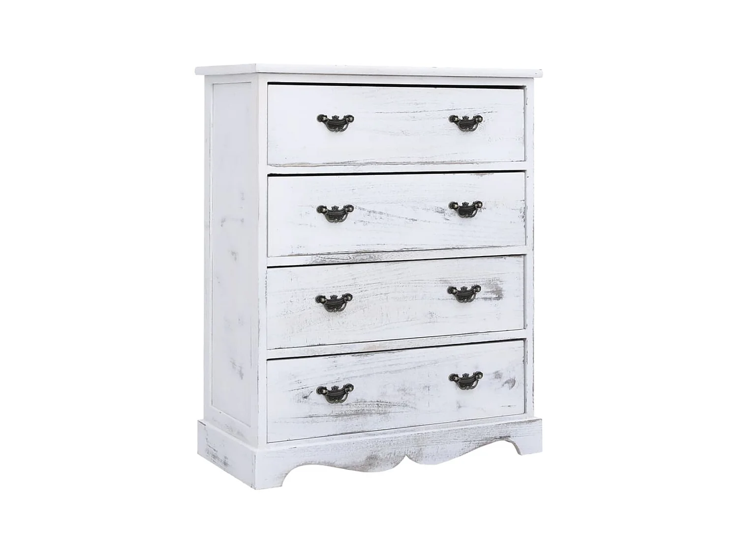 Armoire à tiroirs Blanc 60x30x75 cm Bois
