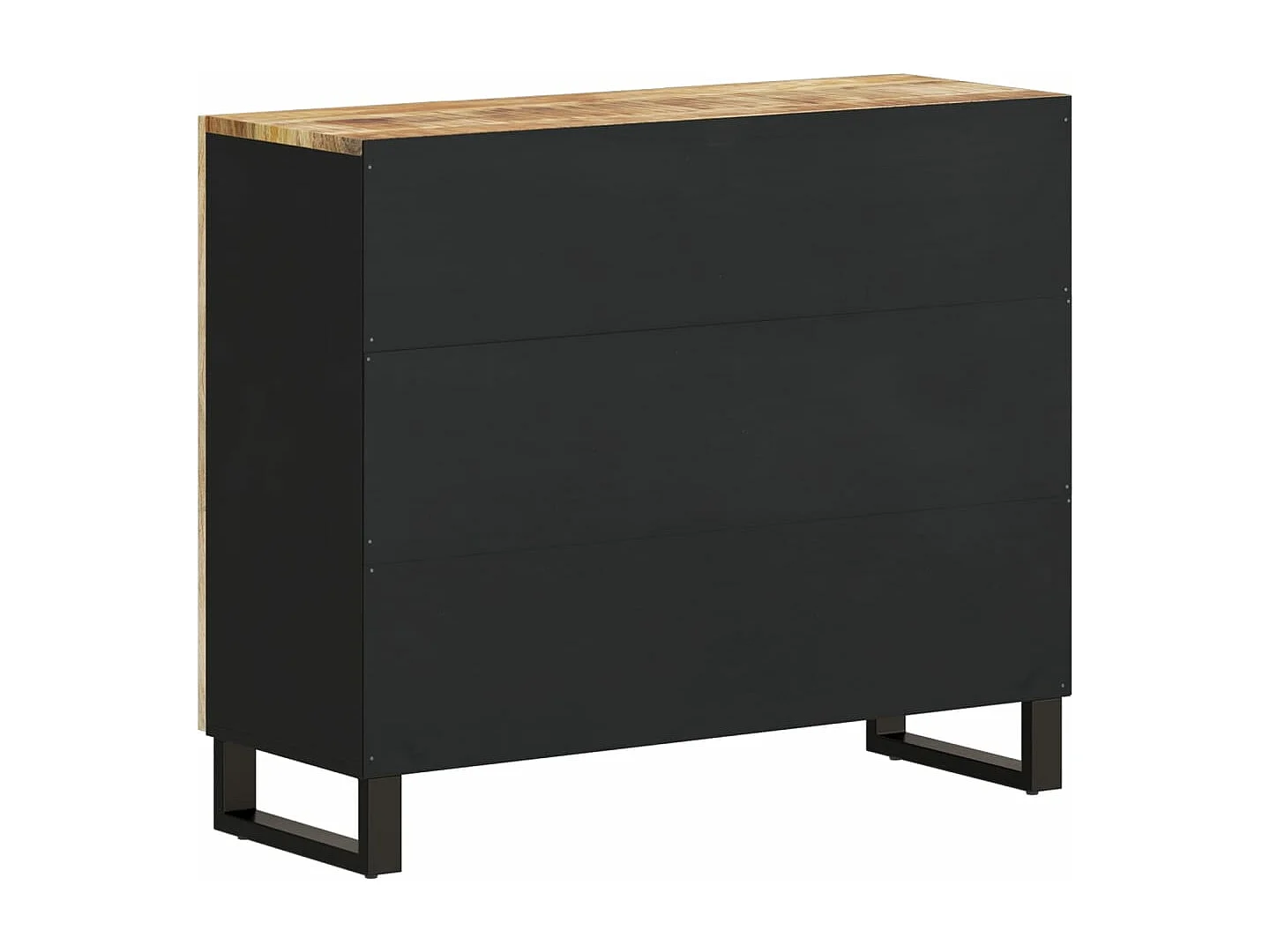 Buffet avec 2 portes 90x33x75 cm bois massif de manguier