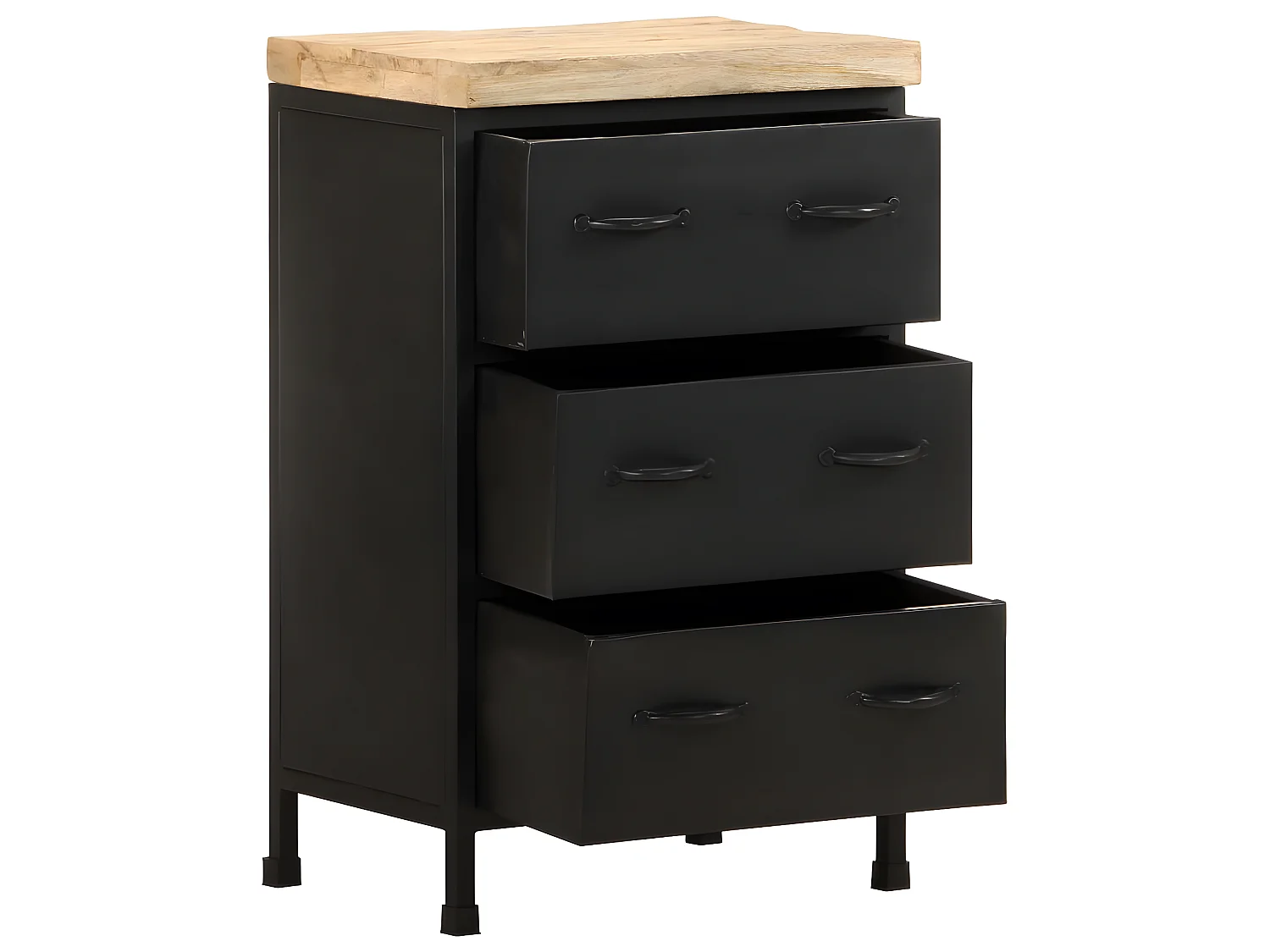 Buffet 47x35x76 cm Bois de manguier brut
