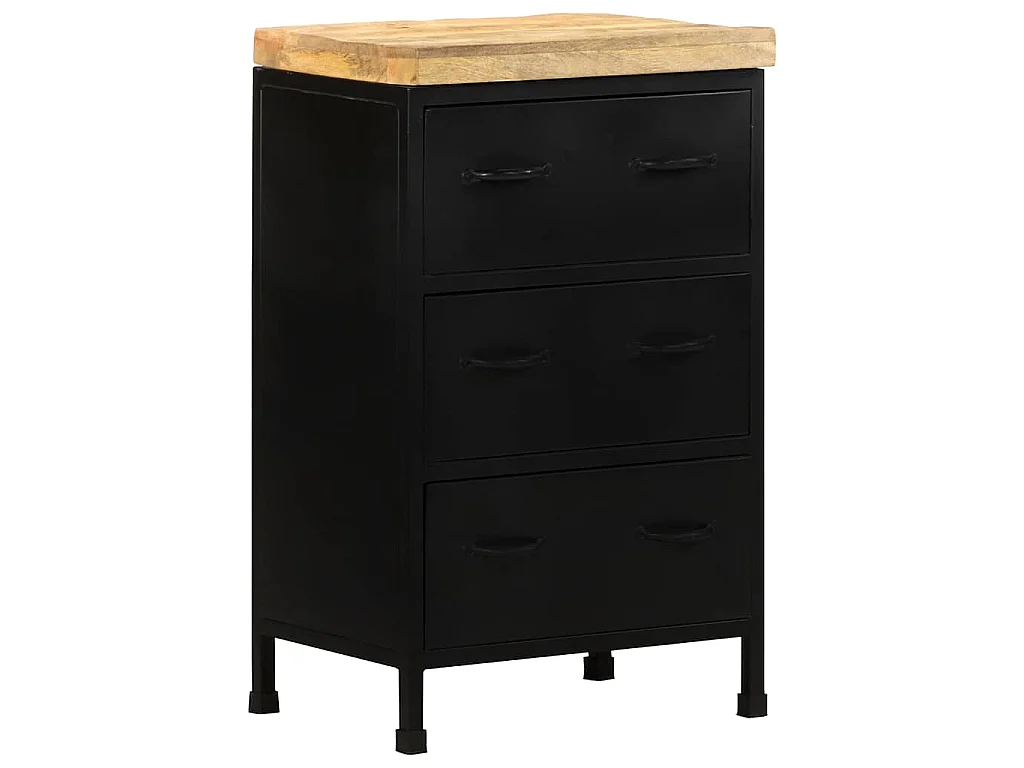 Buffet 47x35x76 cm Bois de manguier brut