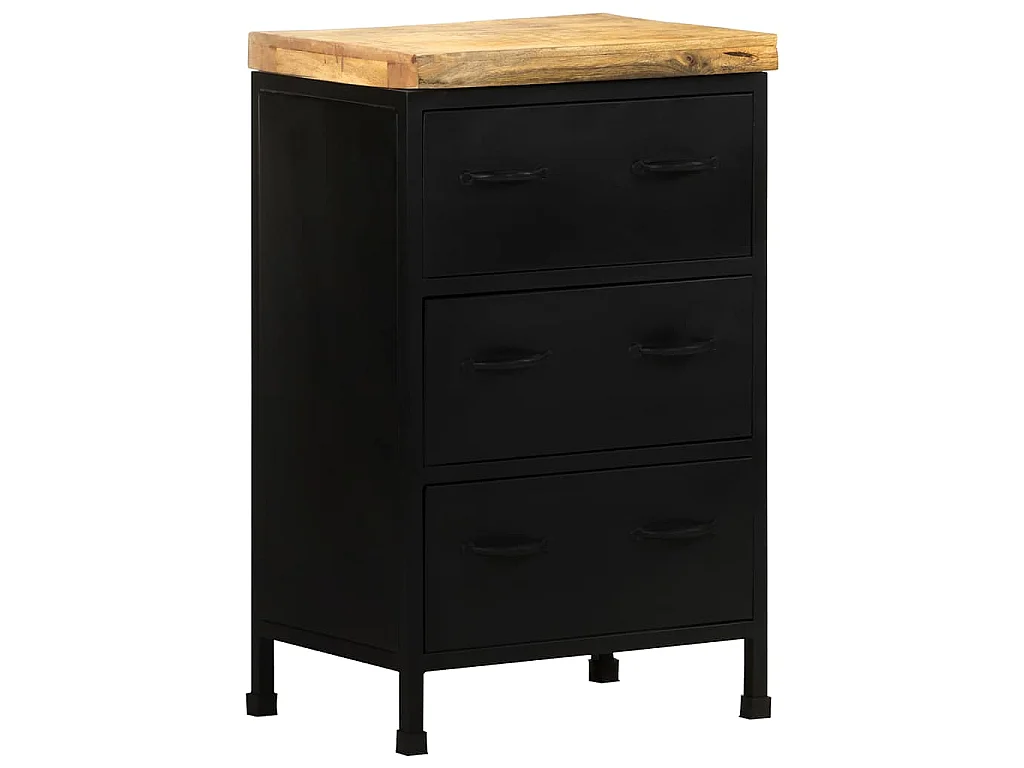 Buffet 47x35x76 cm Bois de manguier brut