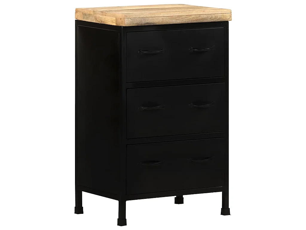 Buffet 47x35x76 cm Bois de manguier brut