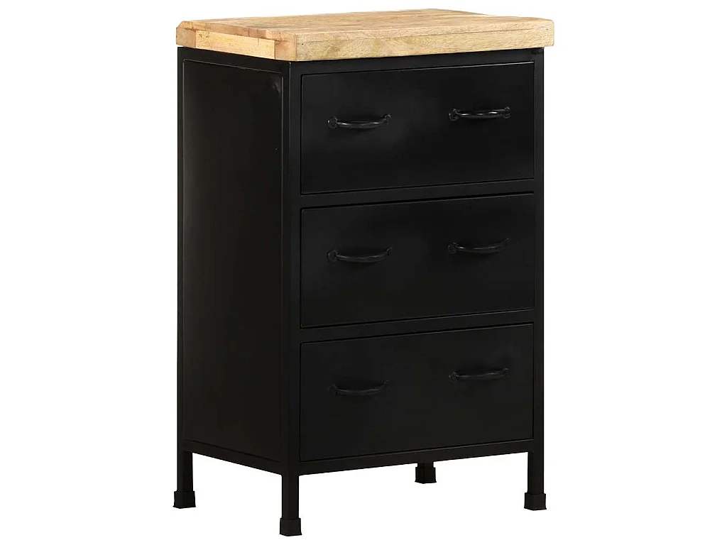 Buffet 47x35x76 cm Bois de manguier brut