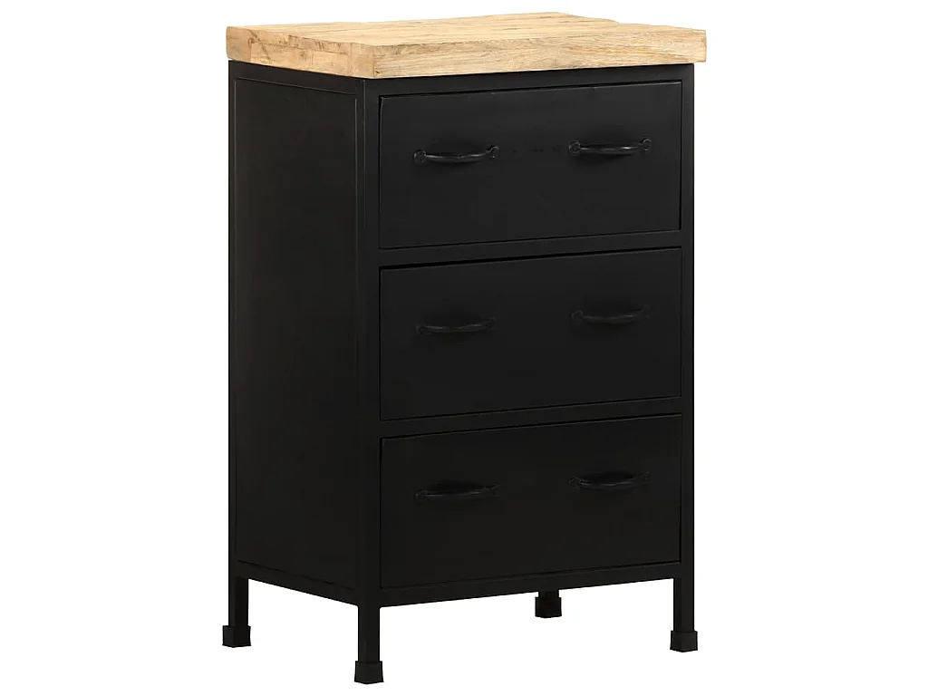 Buffet 47x35x76 cm Bois de manguier brut
