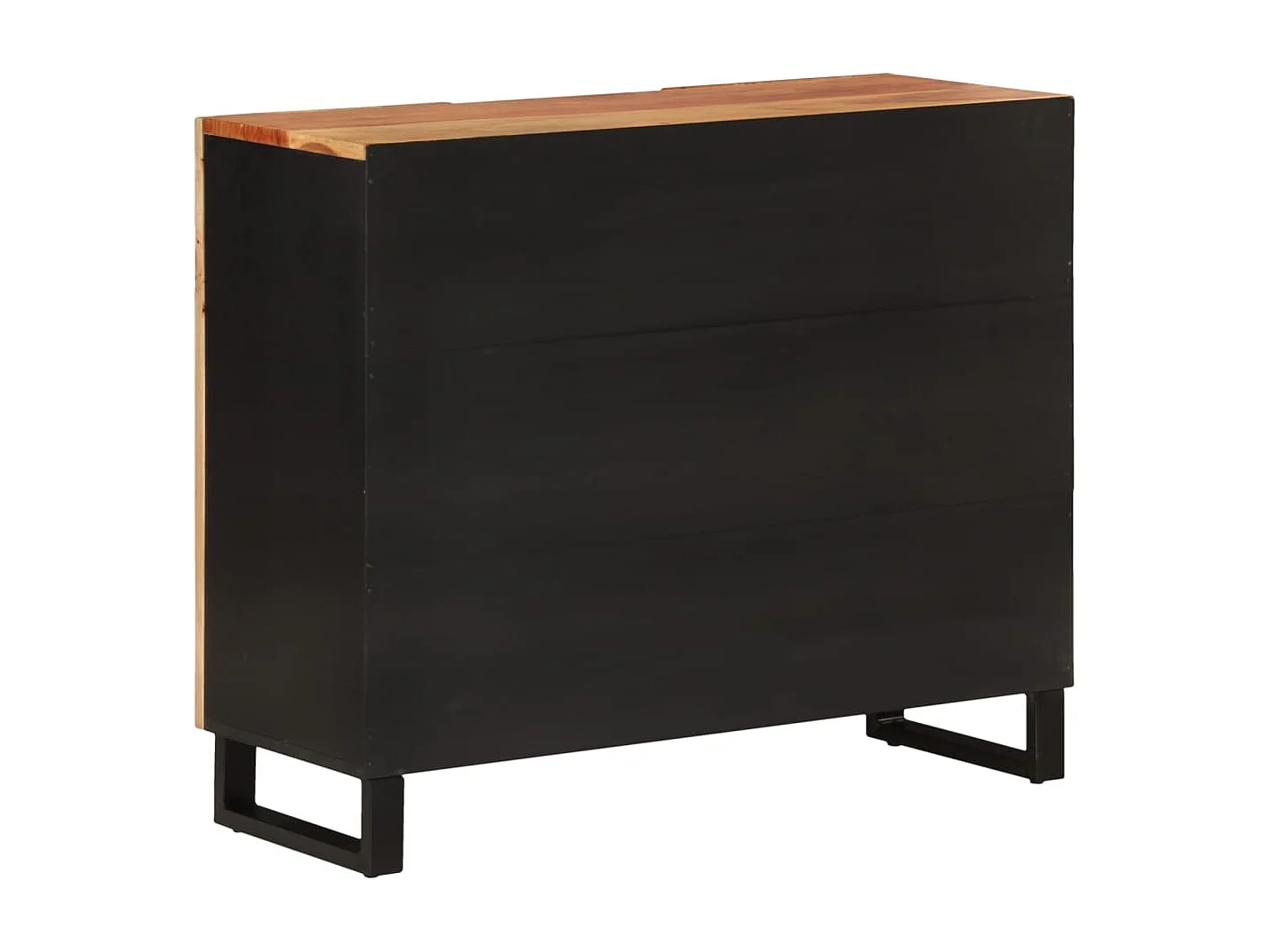 Buffet avec 2 portes 90x33x75 cm bois massif d'acacia