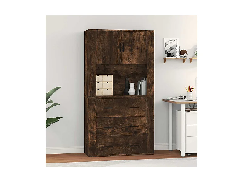 Buffet haut Chêne fumé Bois d'ingénierie