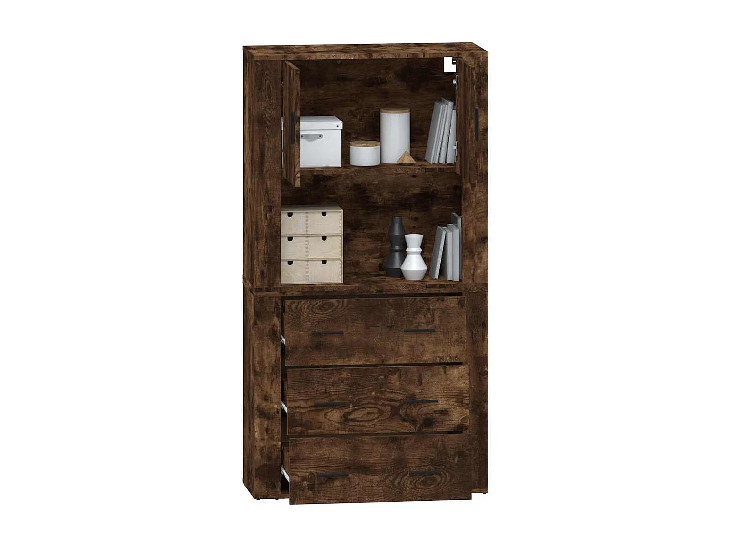 Highboard Räuchereiche Holzwerkstoff