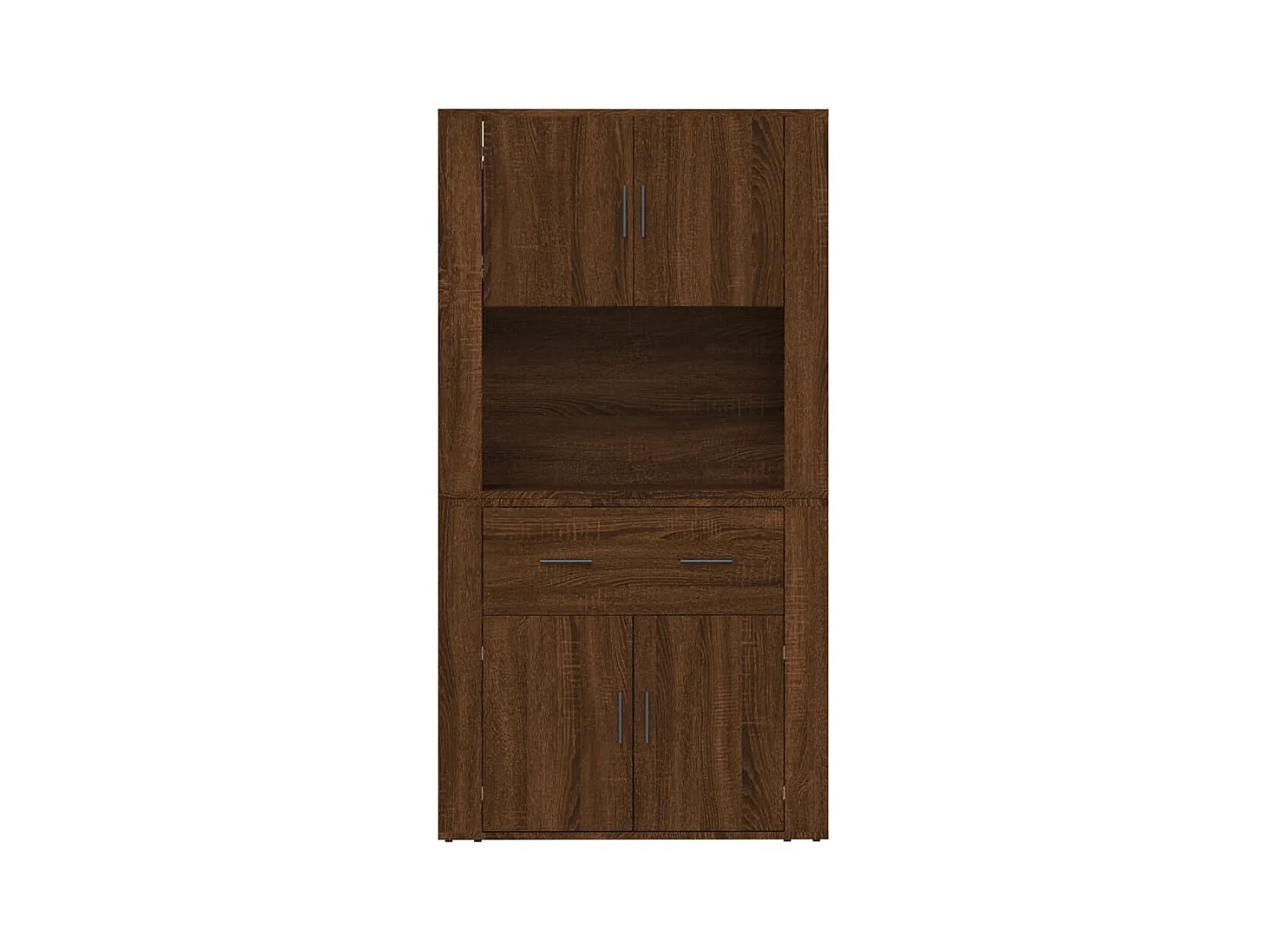 Highboard Braun Eichen-Optik Holzwerkstoff