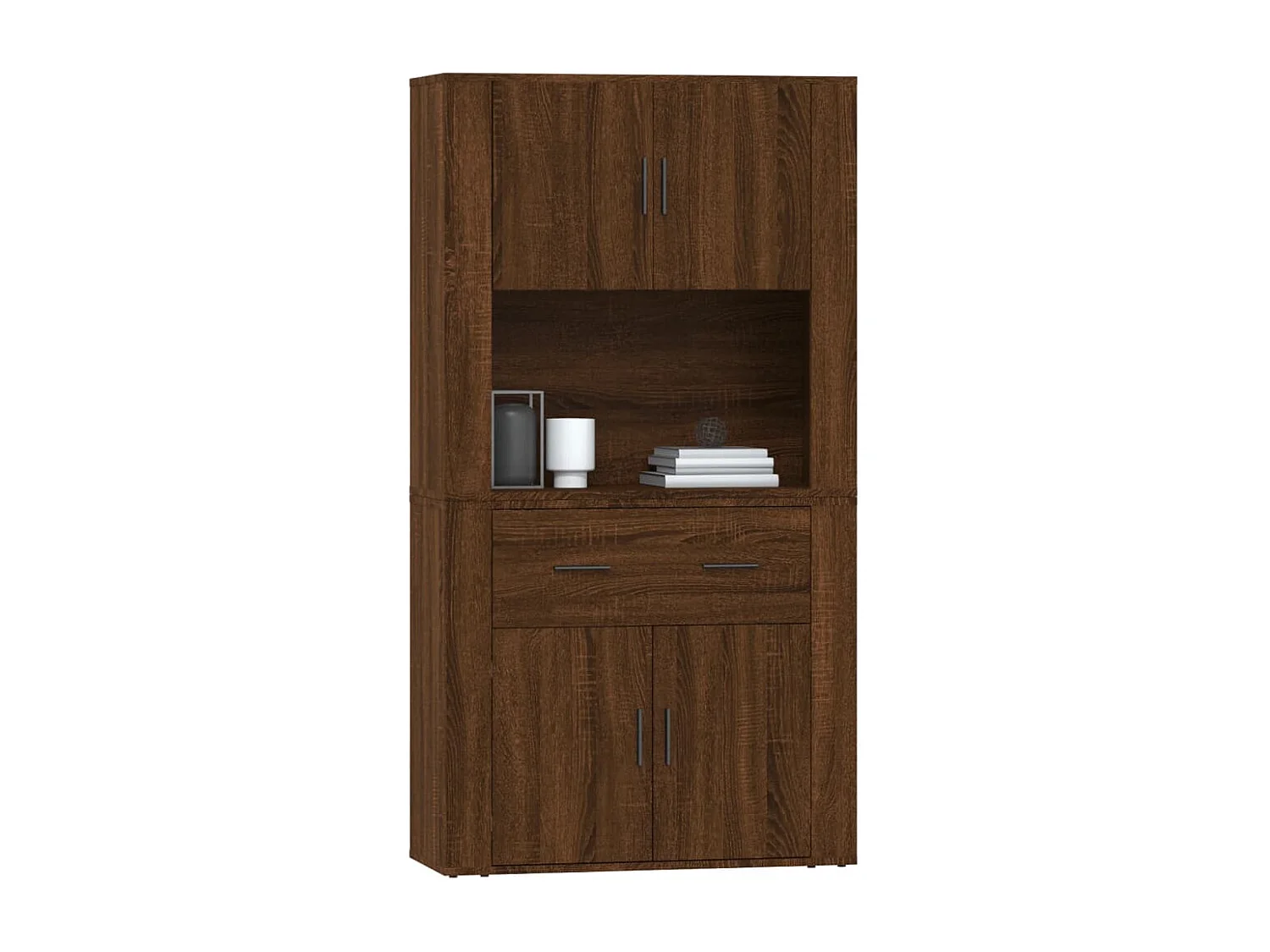 Buffet haut Chêne marron Bois d'ingénierie