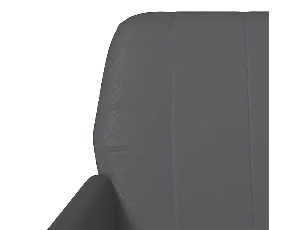 Fauteuil Gris 61x78x80 cm Similicuir