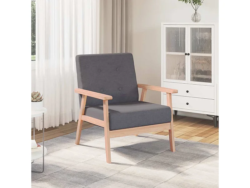 Fauteuil Gris foncé Tissu