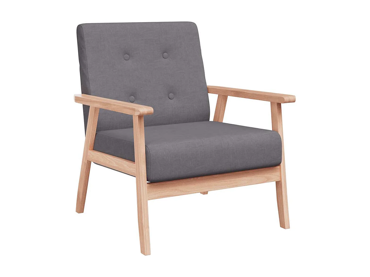 Fauteuil stof donkergrijs