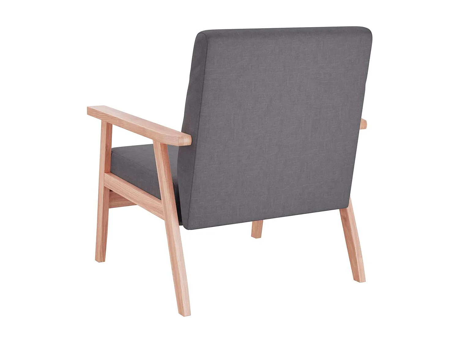 Fauteuil stof donkergrijs