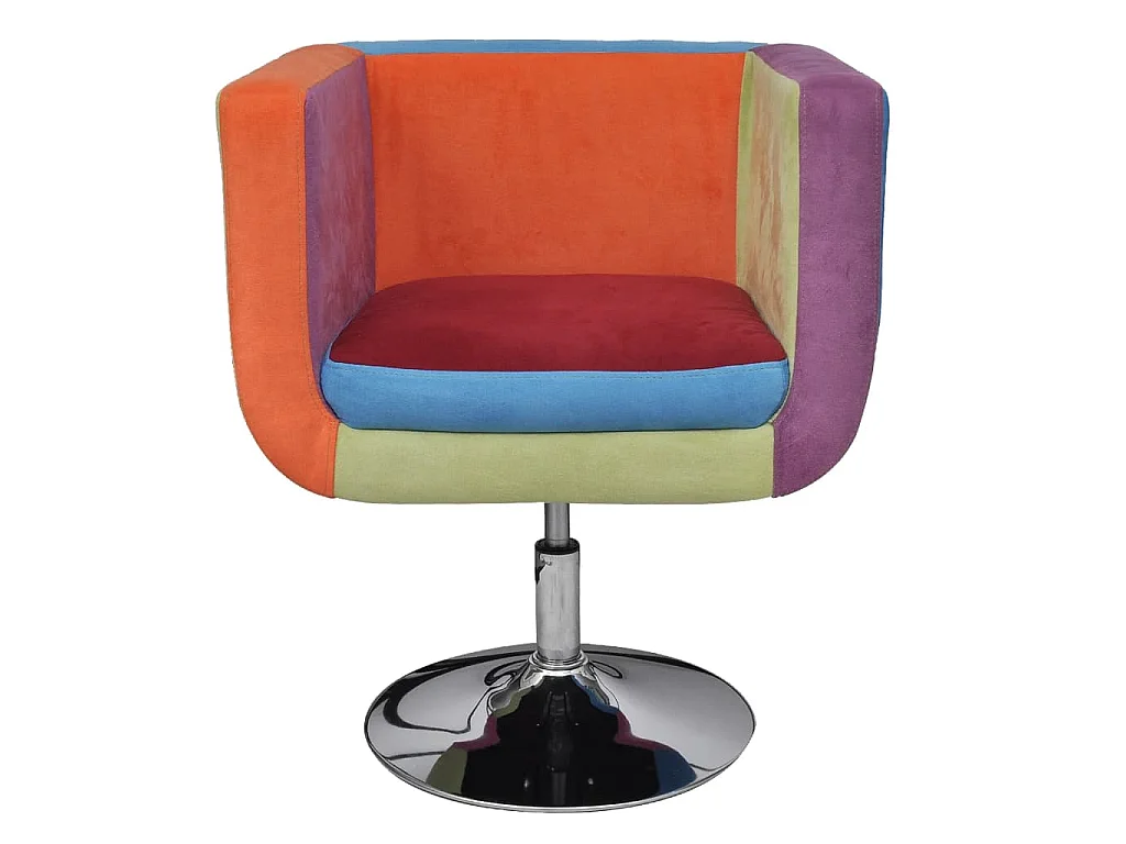 Fauteuil avec design de patchwork Cube Tissu