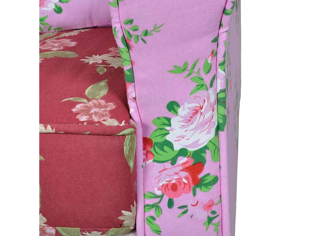 Fauteuil met patchwork ontwerp stof