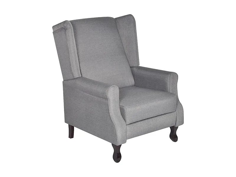 Poltrona em tecido cinzento