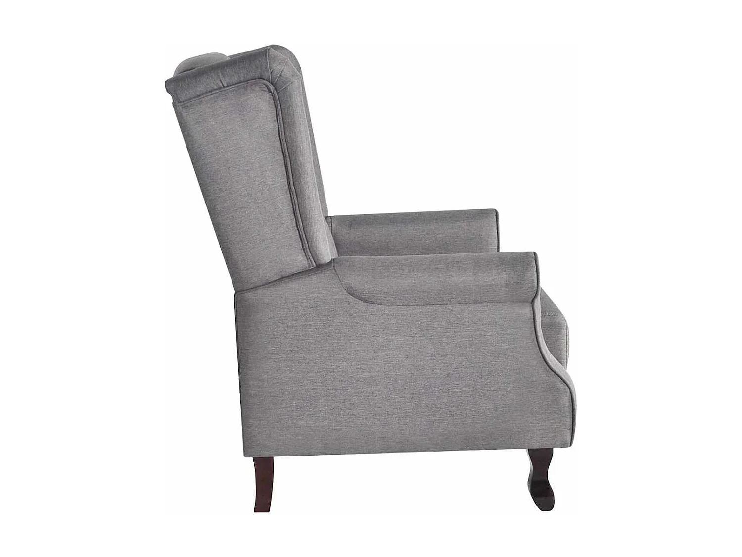 Poltrona em tecido cinzento