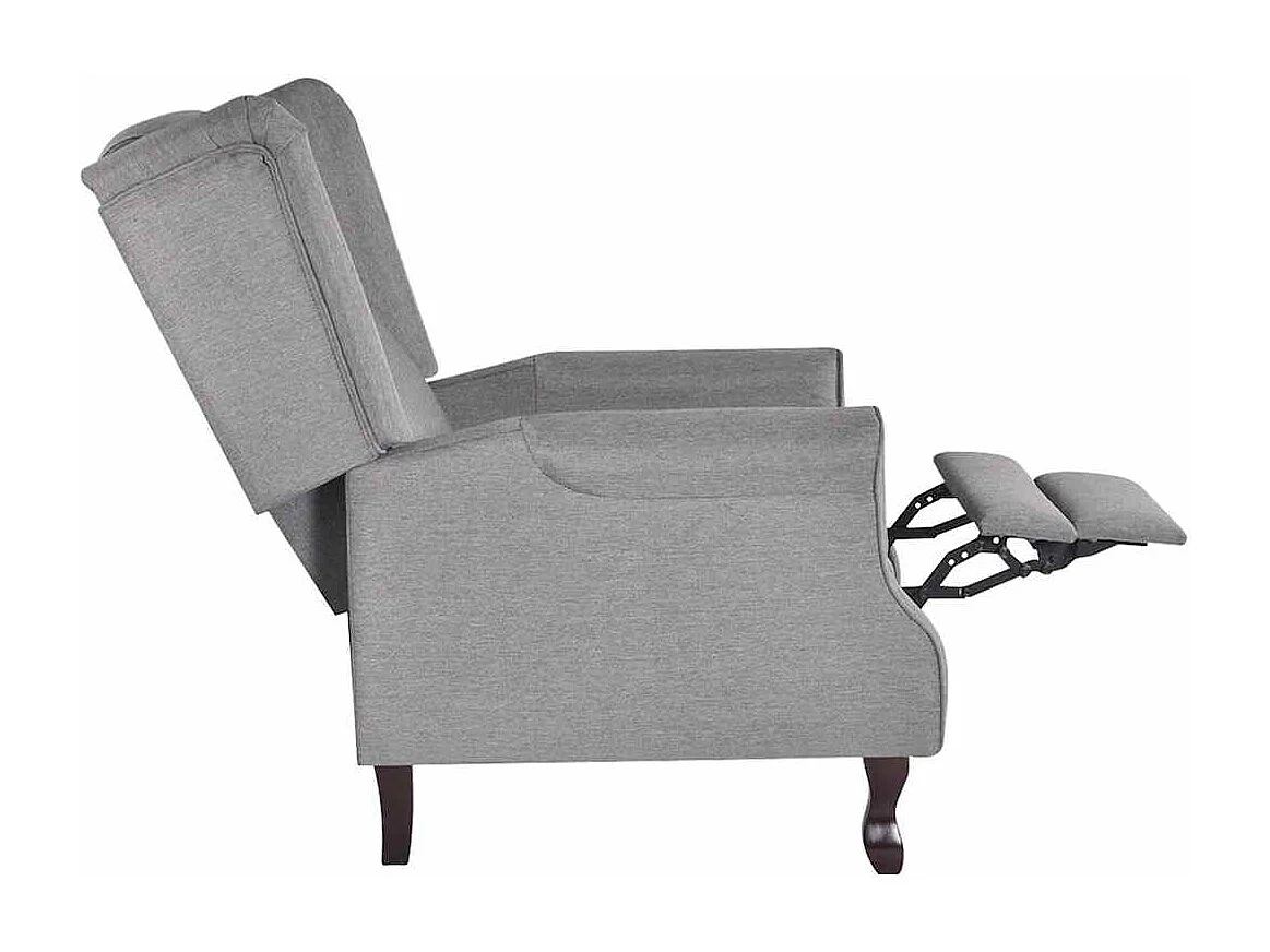 Poltrona em tecido cinzento