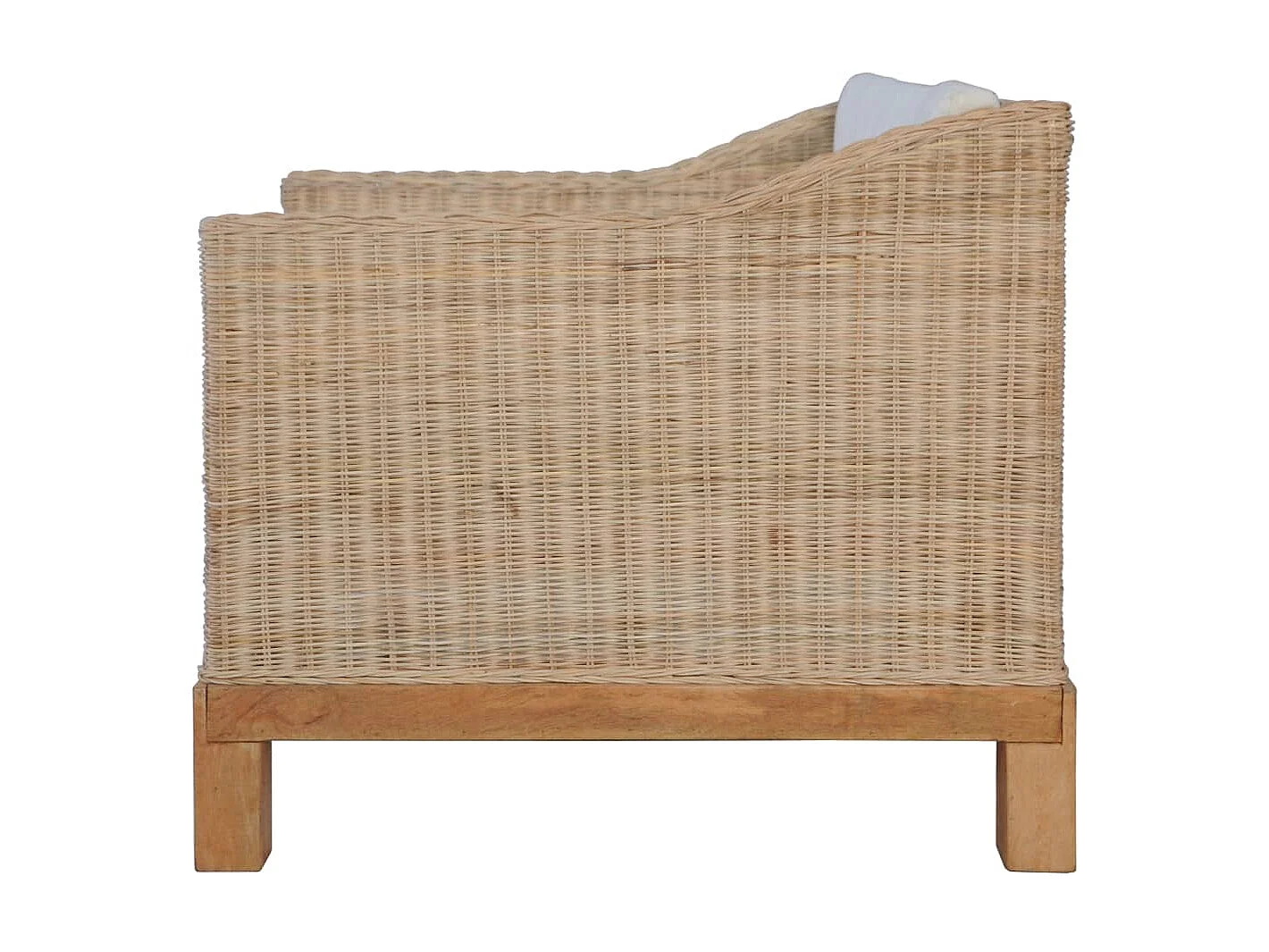 Poltrona con Cuscini in Rattan Naturale