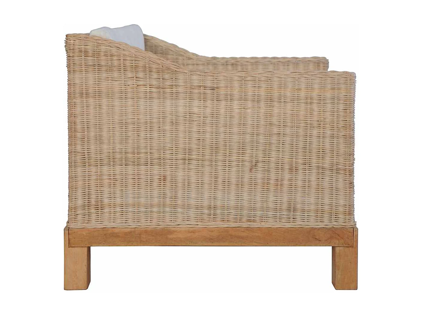 Poltrona con Cuscini in Rattan Naturale