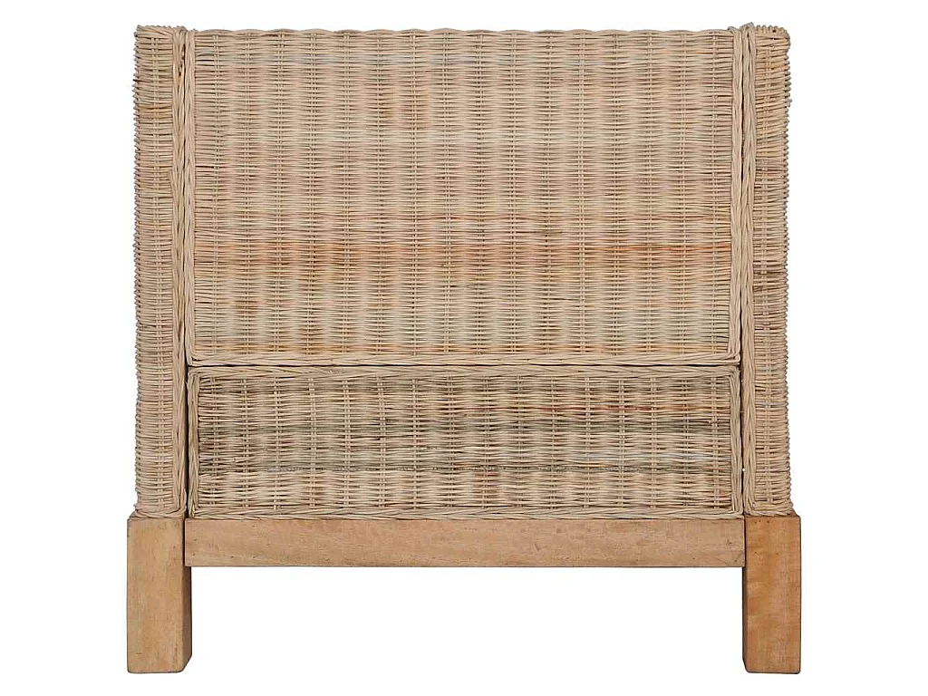 Fauteuil avec coussins Rotin naturel