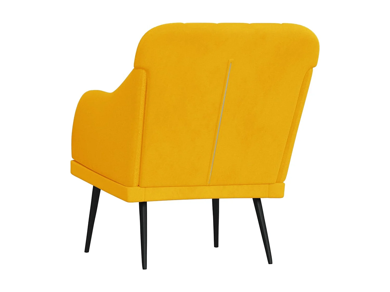 Fauteuil Jaune 63x76x80 cm Velours