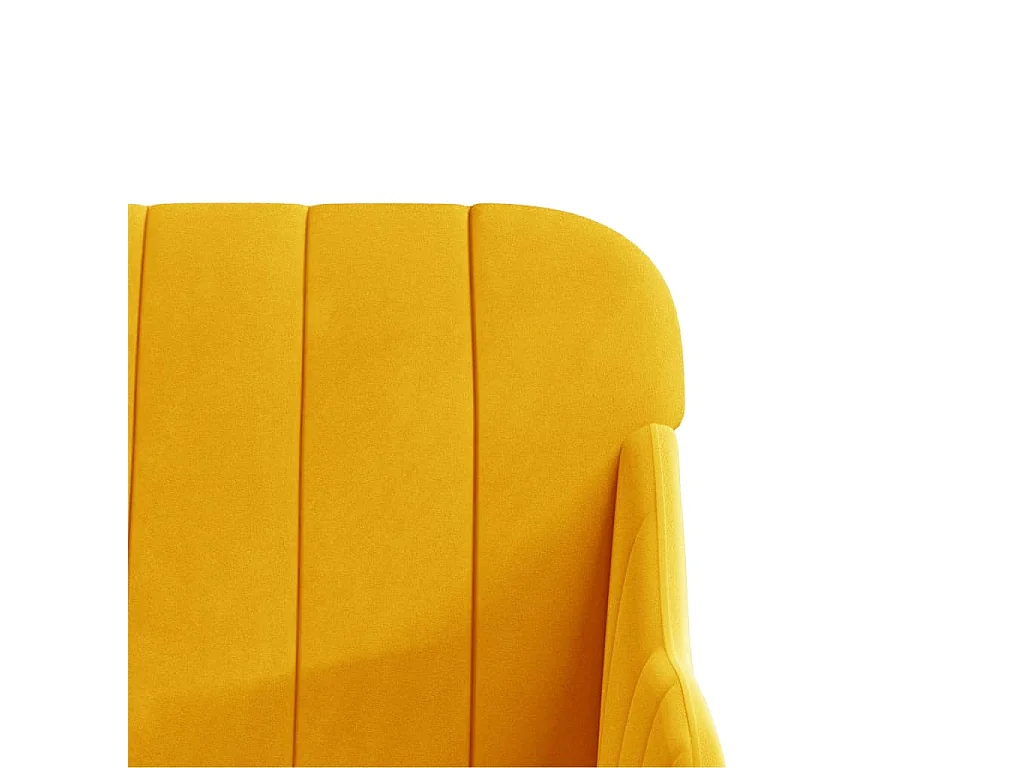 Fauteuil Jaune 63x76x80 cm Velours